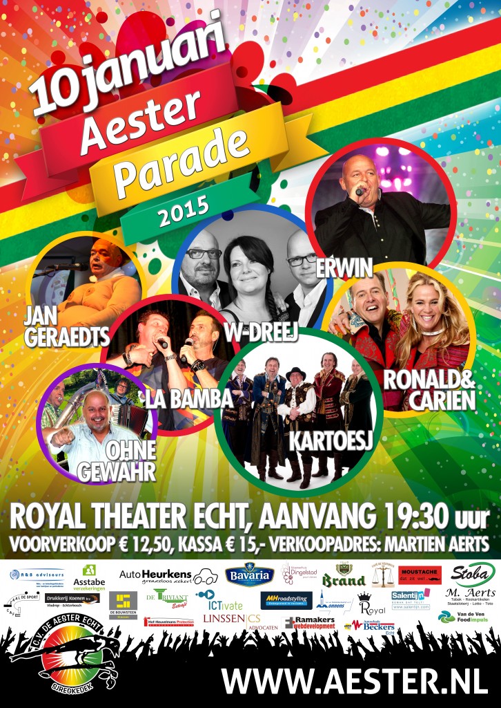 Aesterparade 2015 + sponsors